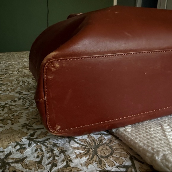 Large Teddi Joelle Structured Leather Work Tote - Picture 8 of 10